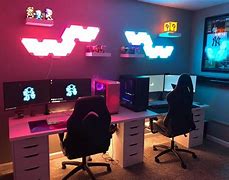 Image result for Gaming Setup Desk and Chair