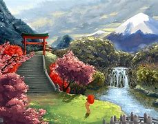 Image result for Cool Japanese Scene Illustration