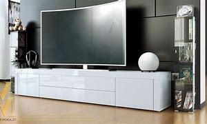 Image result for Media Console White Long