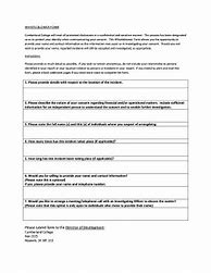 Image result for Whistleblower Form Samples