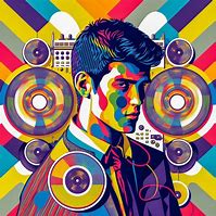 Image result for Colorful DJ Pop Art Print