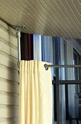 Image result for Hanging Curtains From Drop Ceiling