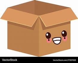 Image result for Cartoon Box with Face