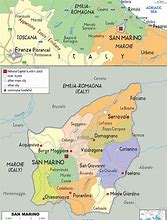 Image result for Physical Map of San Marino