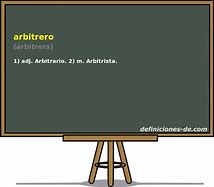 Image result for arbitrero