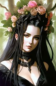 Image result for Gothic Flower Art