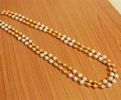 Image result for Blue and White Pearl Necklace