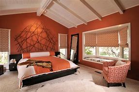 Image result for Bedroom Orange Color Ideas