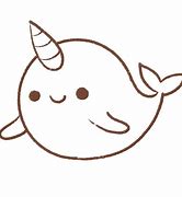 Image result for Narwhal Kawaii Drawing Illousion