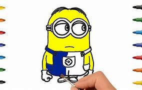 Image result for Blue Minion Kids Drawing Sports