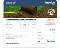 Image result for Free Landscaping Invoice Template