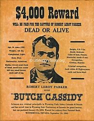 Image result for Butch Cassidy and Sundance Original Wanted Poster