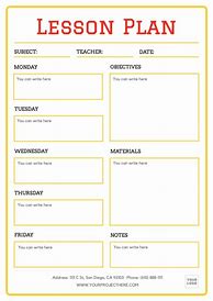 Image result for Teacher Daily Lesson Plan Template