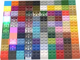 Image result for All LEGO Brick Colours 1X1 Plates