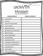 Image result for Growth Mindset Printable Worksheets