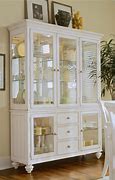 Image result for White Dining Room Cabinets