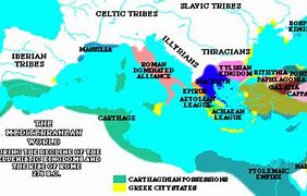 Image result for Map of Italy 270 BC