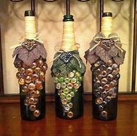 Image result for Decorating Wine Bottles