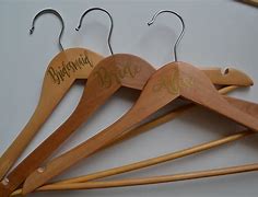 Image result for Wood Hangers with Names