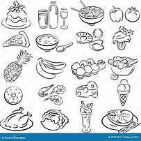 Image result for Food Vector Black and White