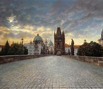 Image result for Charles Bridge Prague Painting