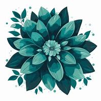 Image result for Green Flower Vector