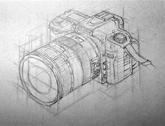 Image result for Camera Isometric Drawing