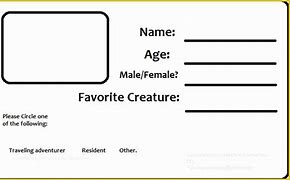 Image result for Fake Paper ID Template