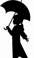 Image result for Girl Umbrella Silhouette Art Intrequit