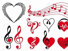 Image result for Music Heart Clip Art