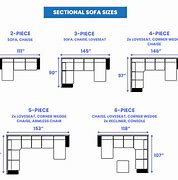 Image result for Sectional Sofa Dimensions Standard