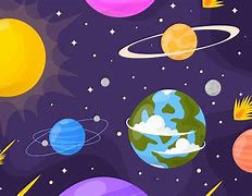 Image result for Galaxy Cartoon Number