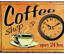 Image result for Vintage NY Coffee Shop Signs