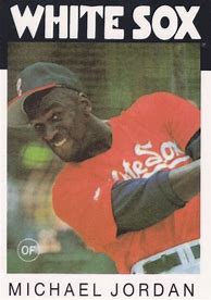 Image result for Michael Jordan White Sox Player Card