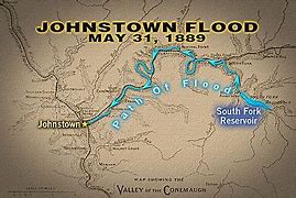 Image result for 1889 Johnstown Flood Path