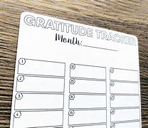 Image result for 31 Day Gratitude Tracker Template