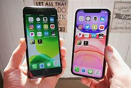 Image result for iPhone 11 vs iPhone 8 Plus Inch