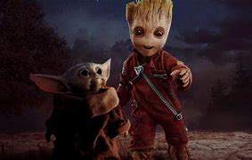 Image result for Baby Yoda and Baby Groot