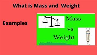 Image result for What Is the Difference Between Mass & Weight