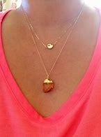 Image result for Gold Feather Necklace