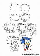 Image result for Steps of How to Draw Sonic