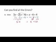 Image result for Error Analysis Math Algebra