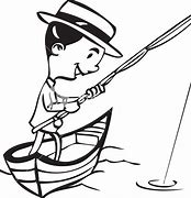 Image result for Fishing Black and White Clip Art JPEG