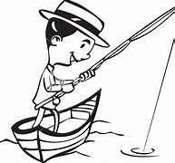 Image result for Fishing Clip Art Black and White Vector
