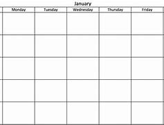 Image result for Printable Calendar Weekdays Only