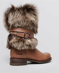 Image result for Brown Fur Boots