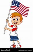 Image result for Cute Cartoon Holdikng an American Flag