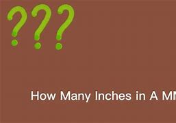 Image result for Millimeter Inches