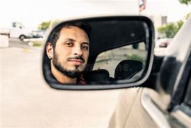 Image result for Light Rays and Reflection in a Car Mirror