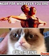 Image result for Grumpy Cat Memes Titanic